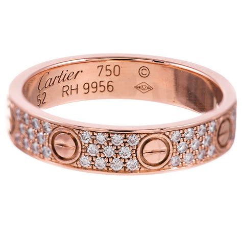 Cartier rose gold love rings